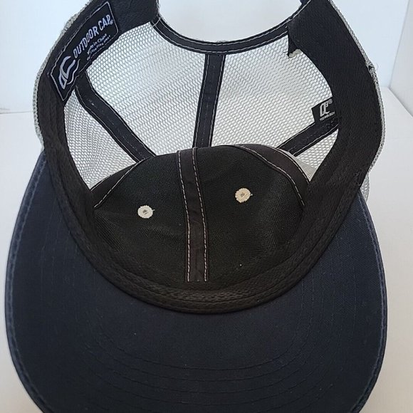 Realtree Fishing 3D Logo Real Tree Navy Neon Yellow Mens Trucker Cap Hat‎ - Picture 5 of 7